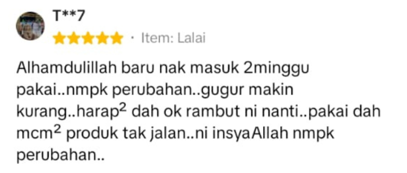 Testimoni pelanggan Nisraa 3